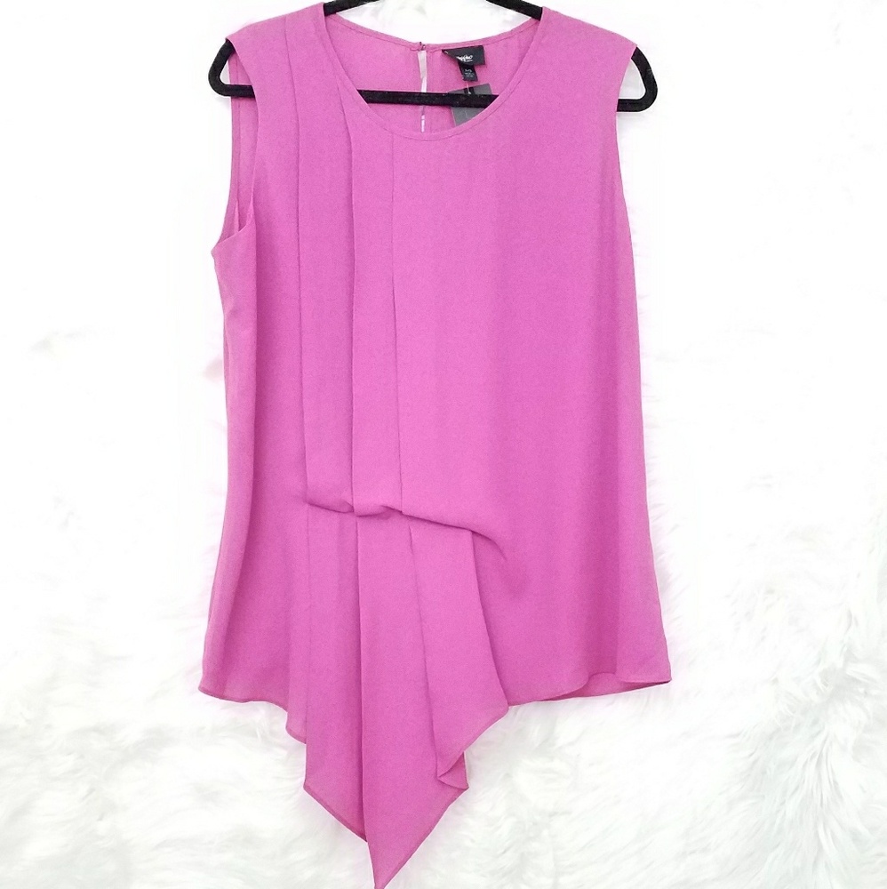 Mossimo Pomegranate Pink Sleeveless Blouse! XL!